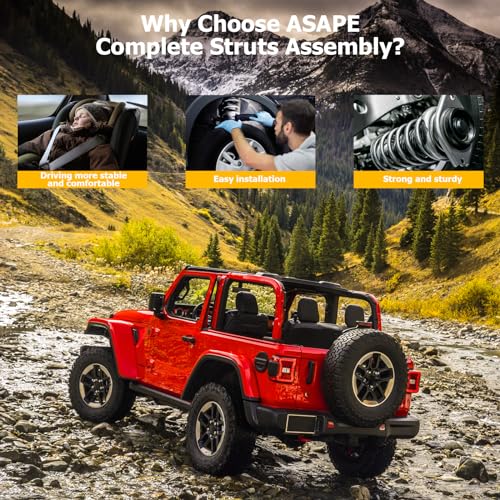 ASAPE 2PCS Front Complete Struts Assembly w/Coil Spring Shock Absorber Fit for 2006 2007 2008 2009 2010 2011 for Honda Civic 2006 2007 2008 2009 2010 2011 for Acura CSX Replace OE 182286 182287 - Image 5