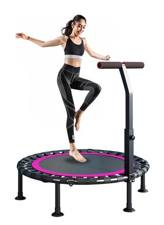 Trampoline, T Shape Adjustable Foam Handle , Stable and Quiet Exercise Rebounder, Indoor Rebounder Exercise Trampoline Body Exercise and Fitness, for Adults and Kids - pzsku/ZB25683910C4DD5E8C12FZ/45/_/1721889731/741c8ba7-a0bd-4ced-b008-920ca125fbf6