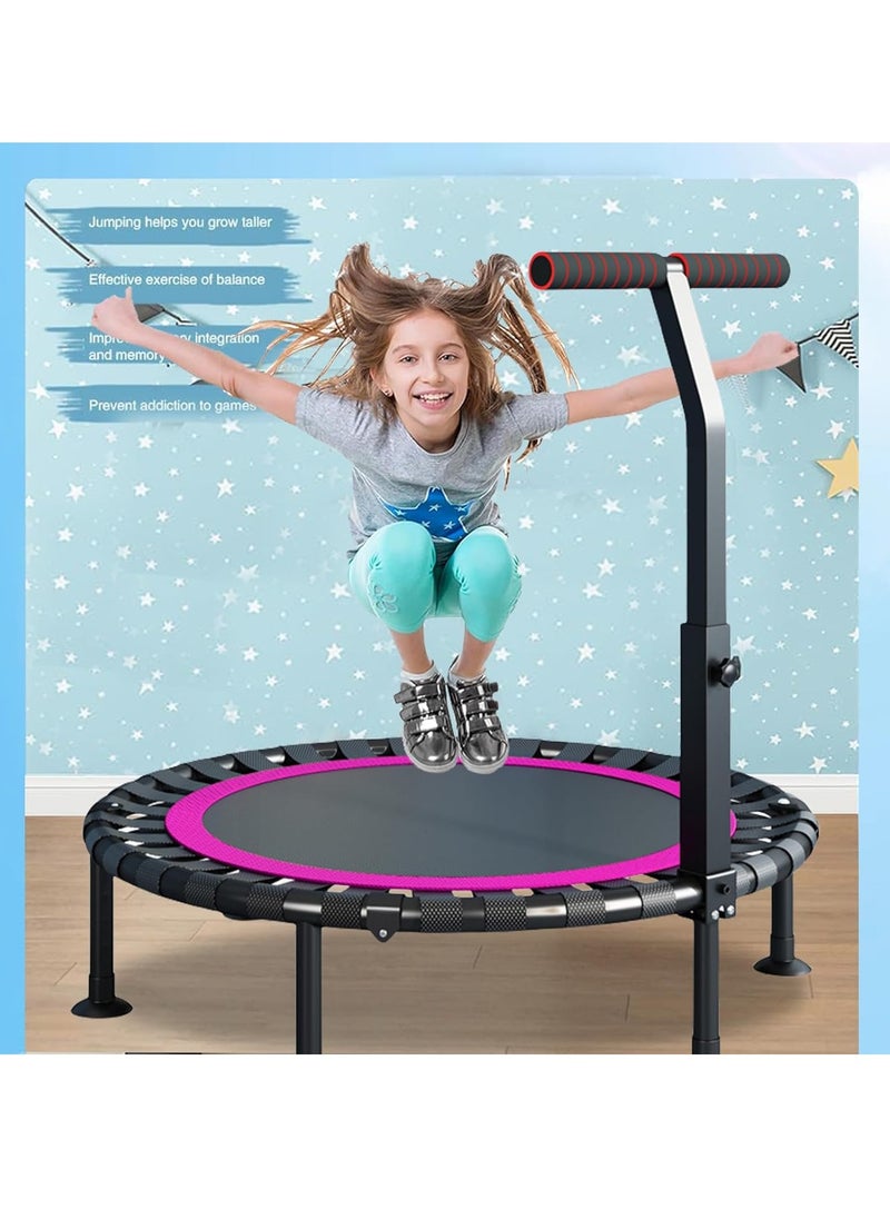 0TO1 TECH - Trampoline, T Shape Adjustable Foam Handle , Stable and Quiet Exercise Rebounder, Indoor Rebounder Exercise Trampoline Body Exercise and Fitness, for Adults and Kids - Image 1