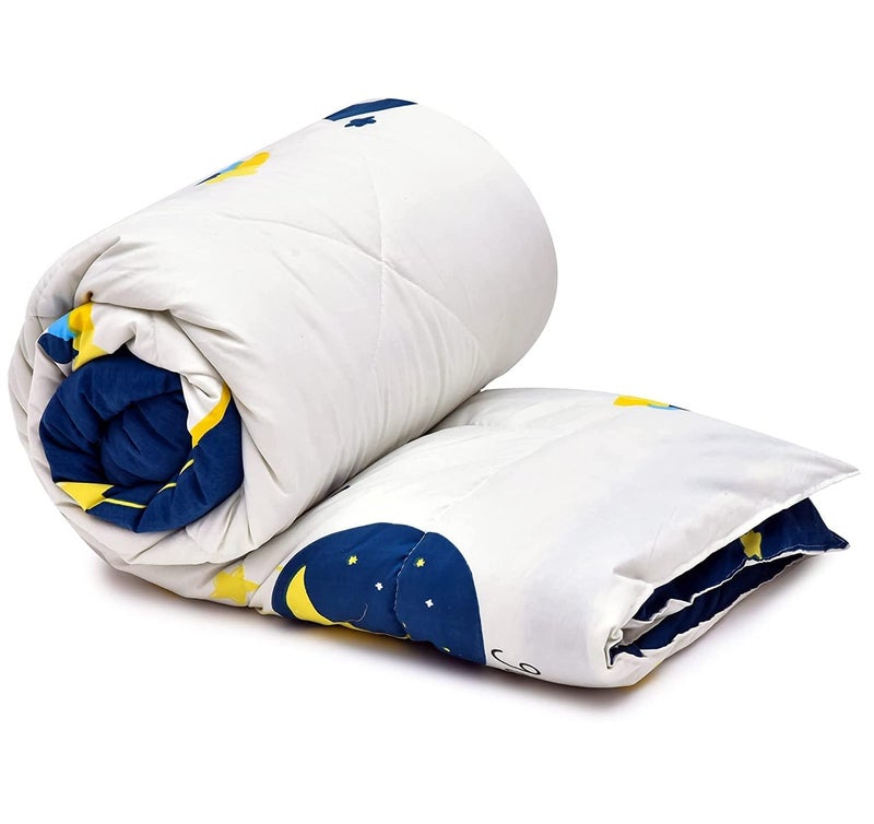 Blenzza Deco™ Glace Cotton Single Bed Reversible Babies 1 Kids Comforter & 1 Single Flat Bed Sheet with 1 Pillow Cover (Design 1) (0 to 8 Years) - Image 2