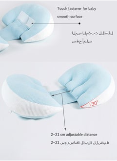 Generic Pregnancy Pillows for Sleeping, Maternity Pillow Support for Back, Legs, Belly of Pregnant Women, Detachable Cover and Adjustable, Belly fitting U shape, Blue  - Image 4