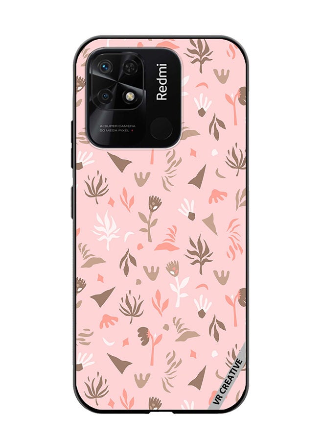 VR CREATIVE Protective Case Cover For Xiaomi Redmi 10C Flower Seamless Pattern In Beautiful Abstract Style Design Multicolour - Image 1