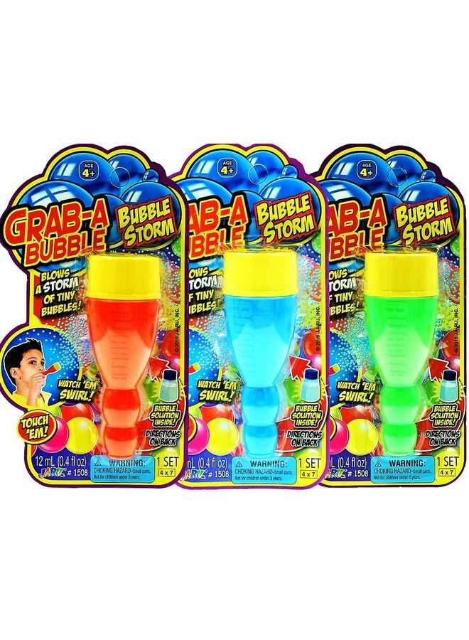 Ja-Ru Grab A Bubble Storm Touchable Bubbles Blowing Toy (6 Pack) By Ja Ru I Hundred Of Touching Bubbles Soap Solution Toy Favors I Party Favor Pinata Filler In Bulk 1508 6P - Image 3