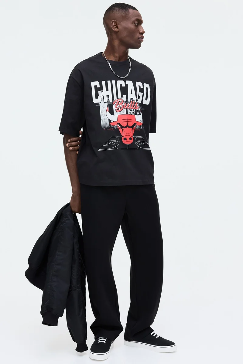 H&M Oversized Fit Printed T-shirt