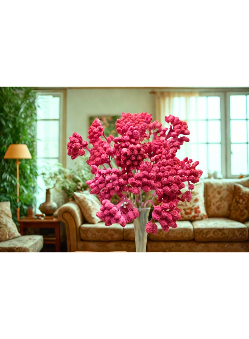 FANCY FLOWERS FANCY Premium Dried Lonas Flowers - Long Lasting Yellow or Painted Decorative Stems (Highlights quality and longevity) - Image 3