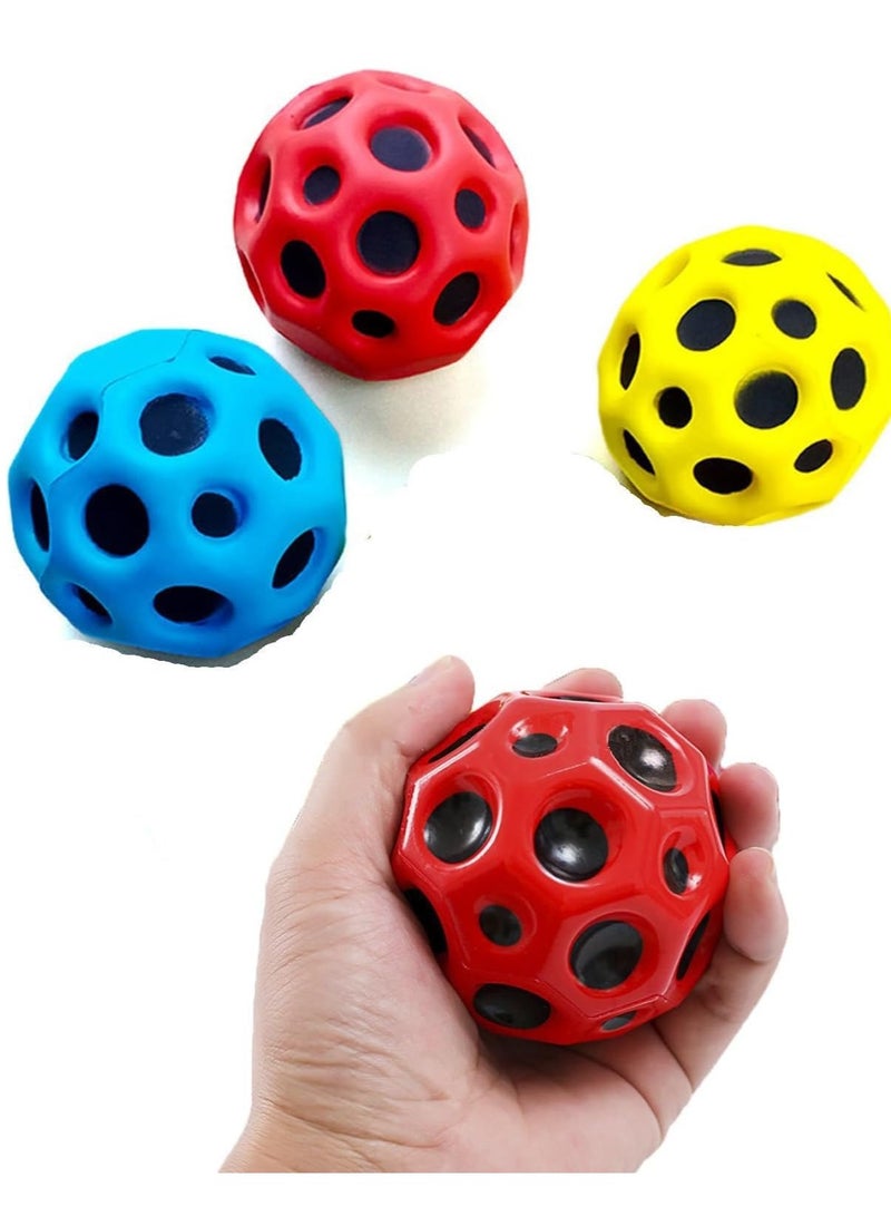 Super High Bouncing Ball Improve Hand-Eye Coordination Sports Multicolor Set Of 3 - Image 2