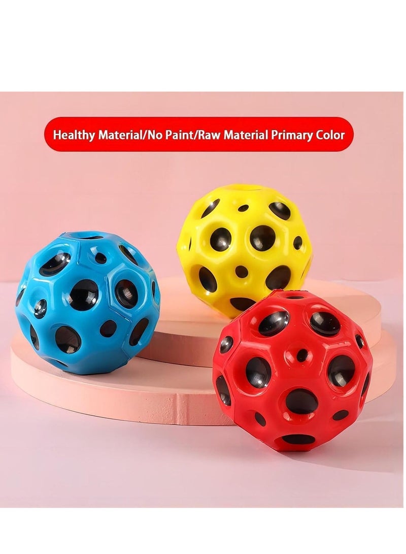 Super High Bouncing Ball Improve Hand-Eye Coordination Sports Multicolor Set Of 3 - Image 3