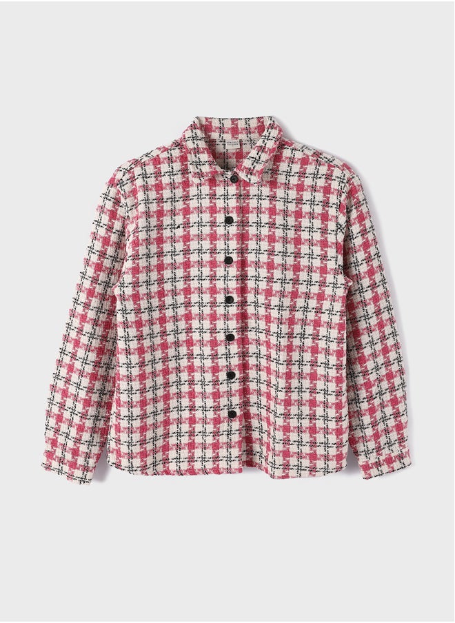 LC WAIKIKI Plaid Long Sleeve Girl Shirt  - Image 1