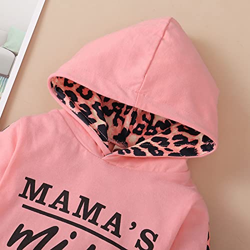 Yvowming Newborn Baby Girl Clothes Outfits Infant Hooded Sweatshirt Pants Headband Toddler Girl Clothing Set - Image 4