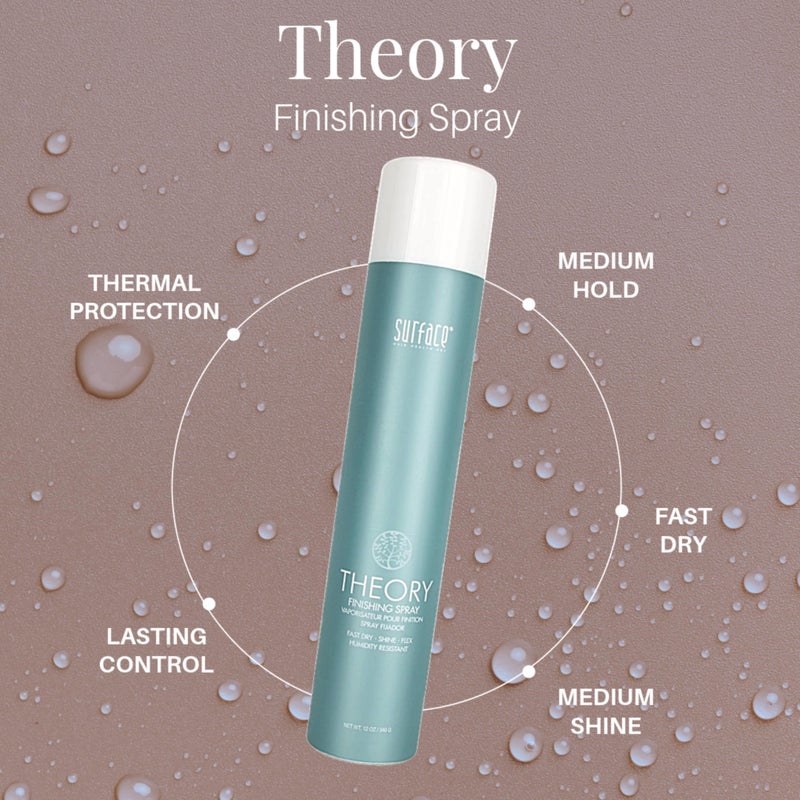 SURFACE Hair Theory Finishing Spray, Medium Hold Flexible Styling Hairspray - Thermal Protection with Medium Shine - Lasting Control, 12 Oz (Packaging may vary) - Image 3