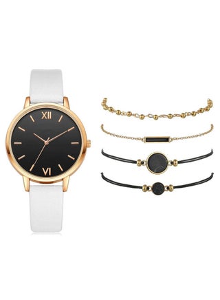5PCS Stylish Beautiful Ladies Watch Bracelet Charming and Elegant Holiday Gift Women's Watch Set Women's Bangle Watch and Bracelet Set - pzsku/ZB2573F5B6FCE41A81374Z/45/1745659256/7aa58250-683d-4d2c-a8b7-1477f3c08219