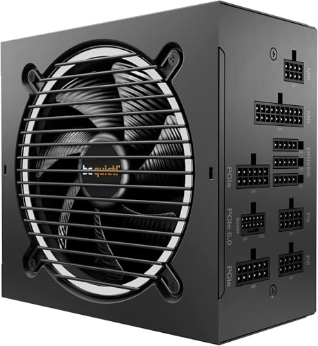 be quiet! Pure Power 12 M 1200W Modular Power Supply | 80 Plus® Gold | ATX 3.1 | PCIe 5.0 GPUs and 6+2 pin connectors | 12VHPWR Cable Included | Silent 120mm be quiet! Fan - BN513 I 10 Year Warranty - Image 1