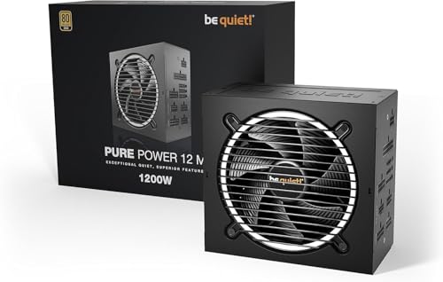 be quiet! Pure Power 12 M 1200W Modular Power Supply | 80 Plus® Gold | ATX 3.1 | PCIe 5.0 GPUs and 6+2 pin connectors | 12VHPWR Cable Included | Silent 120mm be quiet! Fan - BN513 I 10 Year Warranty - Image 2