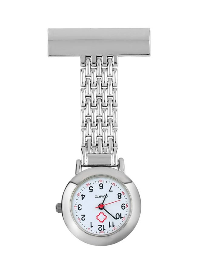 ليشب ساعة جيب بعقارب مصنوعة من إستانلس إستيل تشبه ساعة الممرضات طراز TG01200 - Image 1