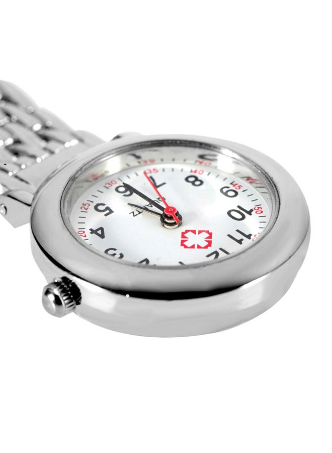 ليشب ساعة جيب بعقارب مصنوعة من إستانلس إستيل تشبه ساعة الممرضات طراز TG01200 - Image 4