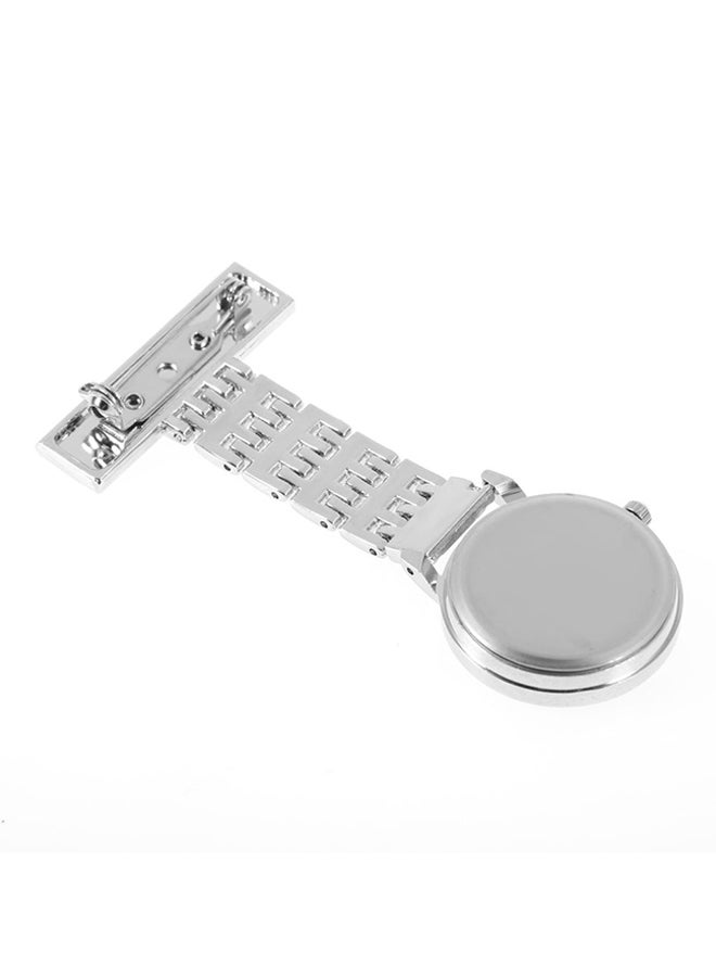 ليشب ساعة جيب بعقارب مصنوعة من إستانلس إستيل تشبه ساعة الممرضات طراز TG01200 - Image 2