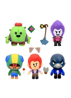 Brawls Star Action Figures 5Pk Window Box (S1)  - Image 1