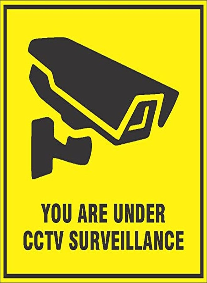 NS INVENTIVENESS - You Are Under CCTV Surveillance PVC Sticker - (Square, 8 inch X 8 inch) - Image 1