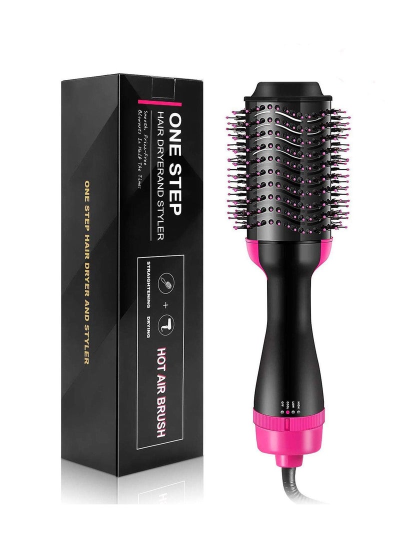 One Step - One Step Hair Dryer & Volumizer,Hot Air Brush, Blow Dryer Brush, Ceramic Electric Blow Dryer Styler Straightener, 3 in1 Styling Oval Comb, Negative Hair Straightener Brush - Image 1