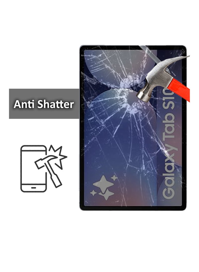 لجهاز سامسونج جالكسي تاب S10 بلس - واقي شاشة زجاجي - شفاف - Image 3
