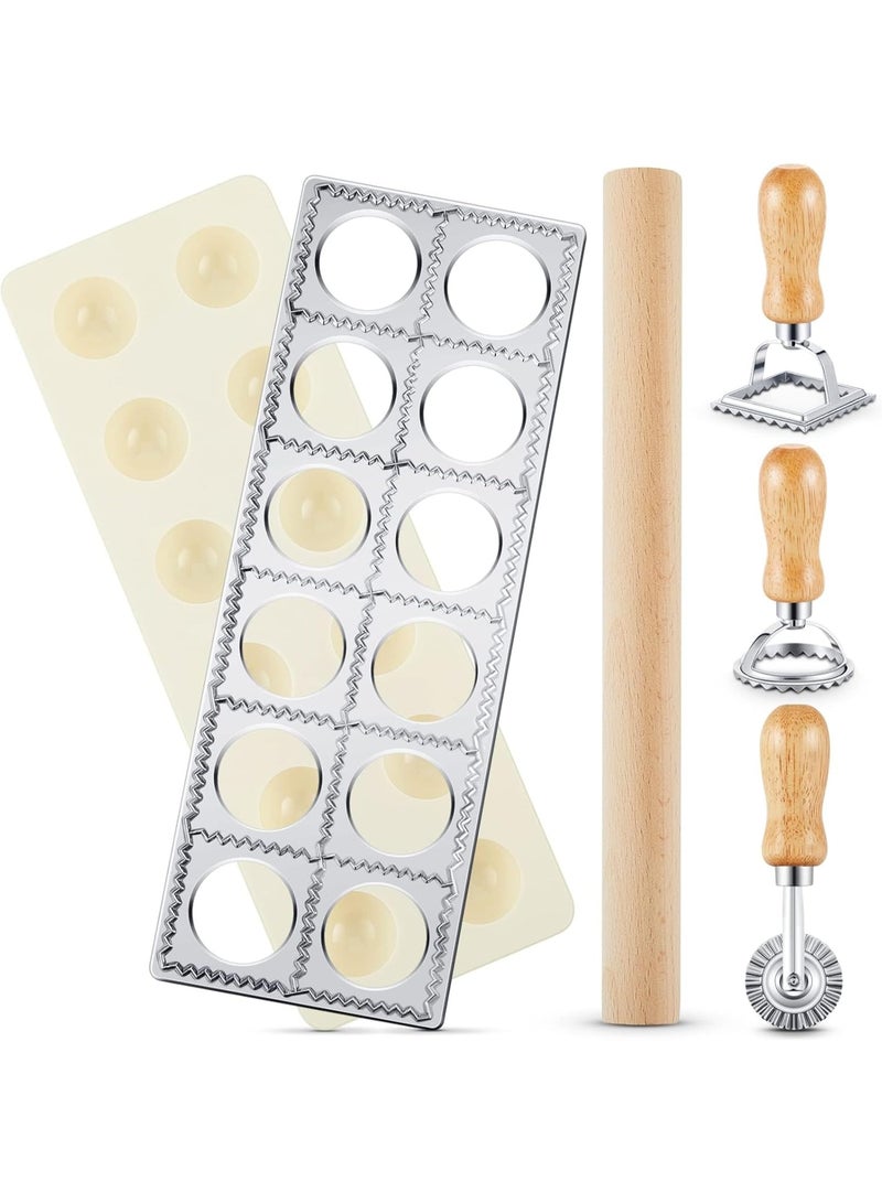 سوفام 6 مجموعات من قوالب الزلابية، و 12 فتحة من صنع الزلابية، ومصنعي الزلابية، و 12 فتحة، وصانع الزلابية، وطوابع من صنع المعكرونة للطوابع المصنوعة من أدوات صنع المعكرونة للفطائر الزلابية - Image 1