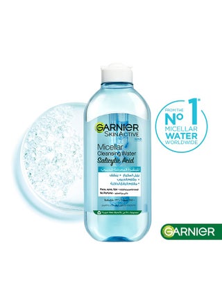 Garnier Skinactive Micellar Cleansing Water, with Salicylic Acid, For Acne Prone Skin 400ml Clear 400ml - pzsku/ZB2578C9DD192CE9C88EDZ/45/_/1721997280/63d999a4-5327-4910-bc82-05713af4bfc8