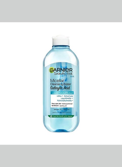 Garnier Skinactive Micellar Cleansing Water, with Salicylic Acid, For Acne Prone Skin 400ml
