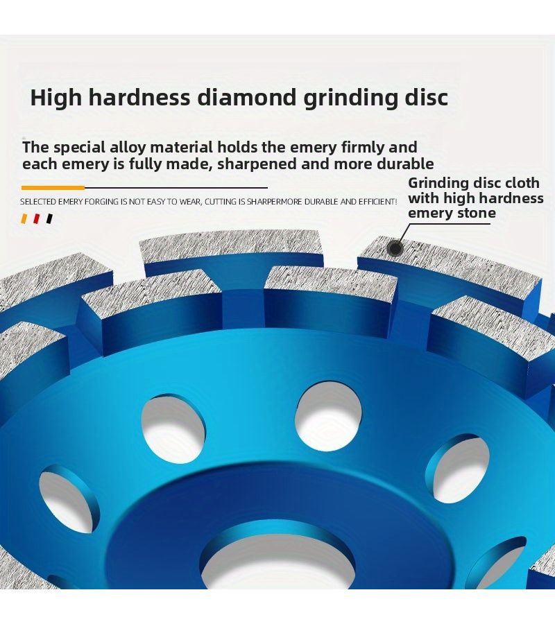 A 4 Inch Diamond Grinding Wheel 100mm 3.94in 1 Piece for Concrete Marble Cement Stone and Mixed Materials - Image 5