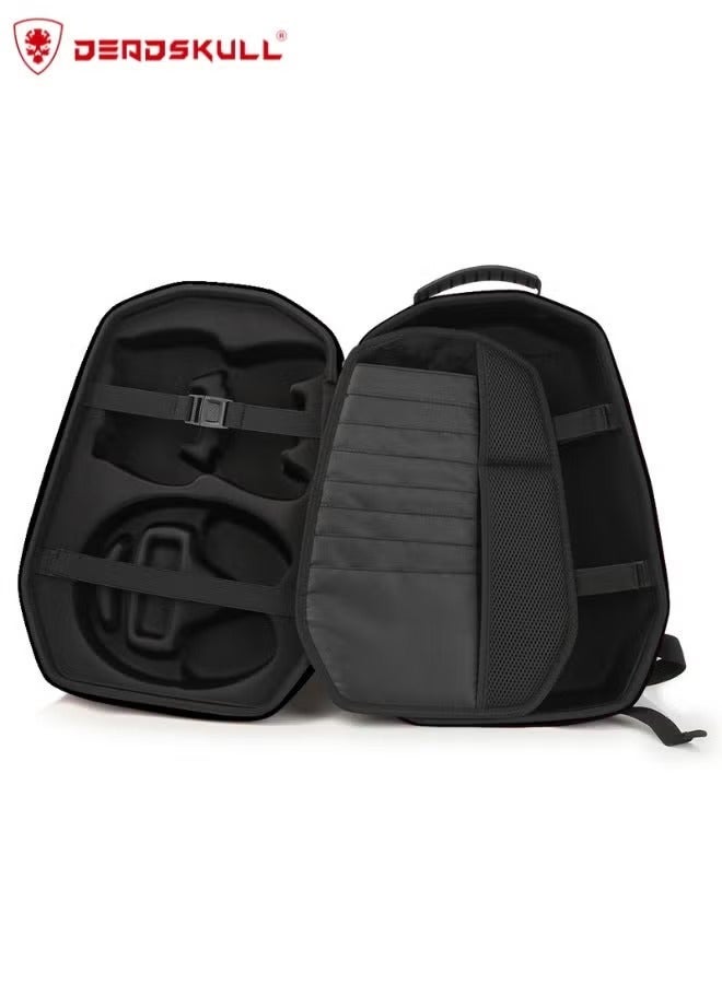 DEADSKULL For Sony PS5 Slim Carrying Case Travel Storage Bag Compatible with PlayStation 5 Slim Gray - Image 4