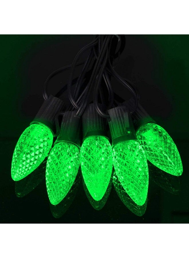 Brightown 50 Pack C9 LED Replacement Christmas Light Bulb, C9 Shatterproof LED Bulb for Christmas String Light, E17 Intermediate Base, Commercial Grade Dimmable Bulbs, Green - Image 3