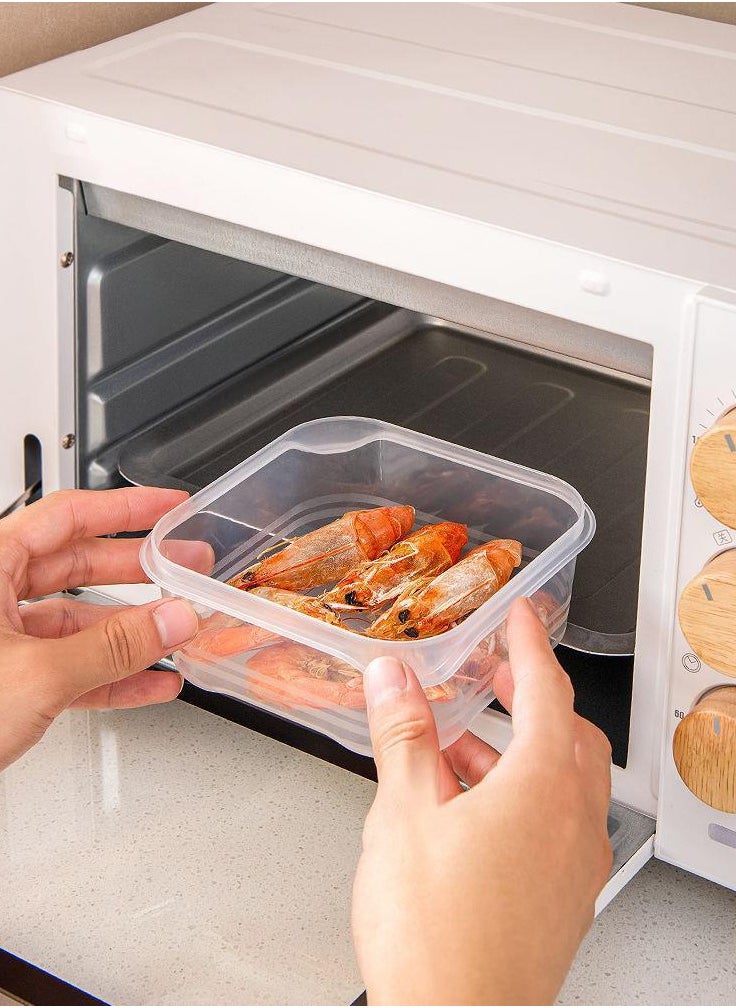 Generic 3 Pieces Food Container Set - Sealed Lid - Lunch Fresh Fruit Storage Box - Food Storage Box Size 1200ML  - Image 3