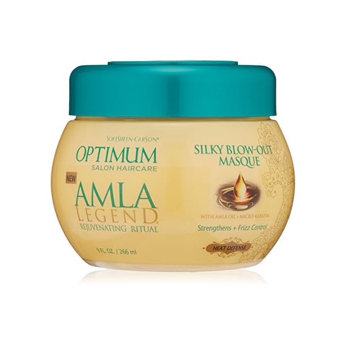 SOFT SHEEN SoftSheen-Carson Optimum Salon Haircare Amla Legend Silky Blow-Out Masque, 9 oz - Image 1