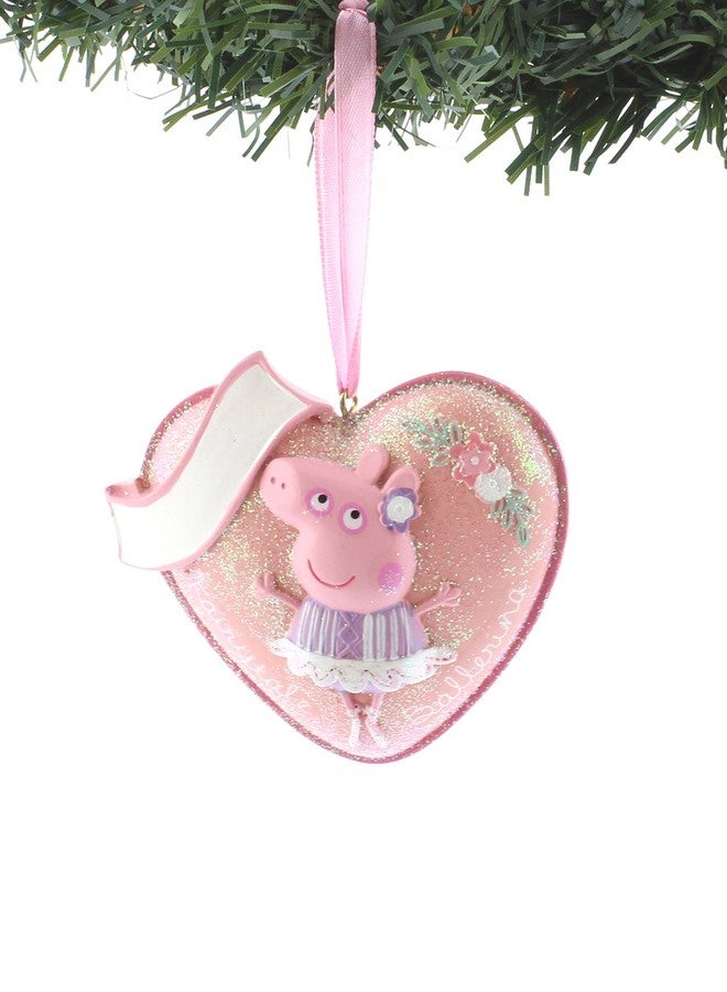 Kurt Adler Peppa Pig Personalizable Ornament Gift Boxed (One Size, Pink) - Image 1