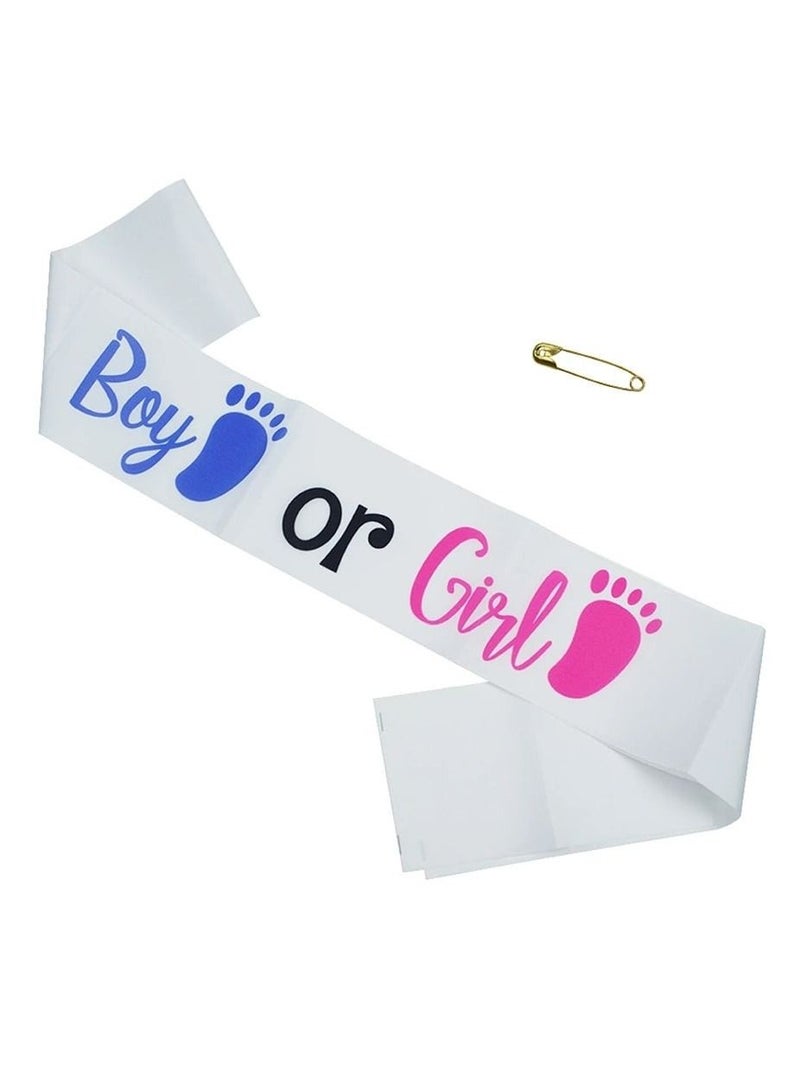 MARGOUN وشاح للأولاد أو البنات لحفلات استقبال المولود الجديد يكشف عن إكسسوارات ديكورات الحفلات - Image 4