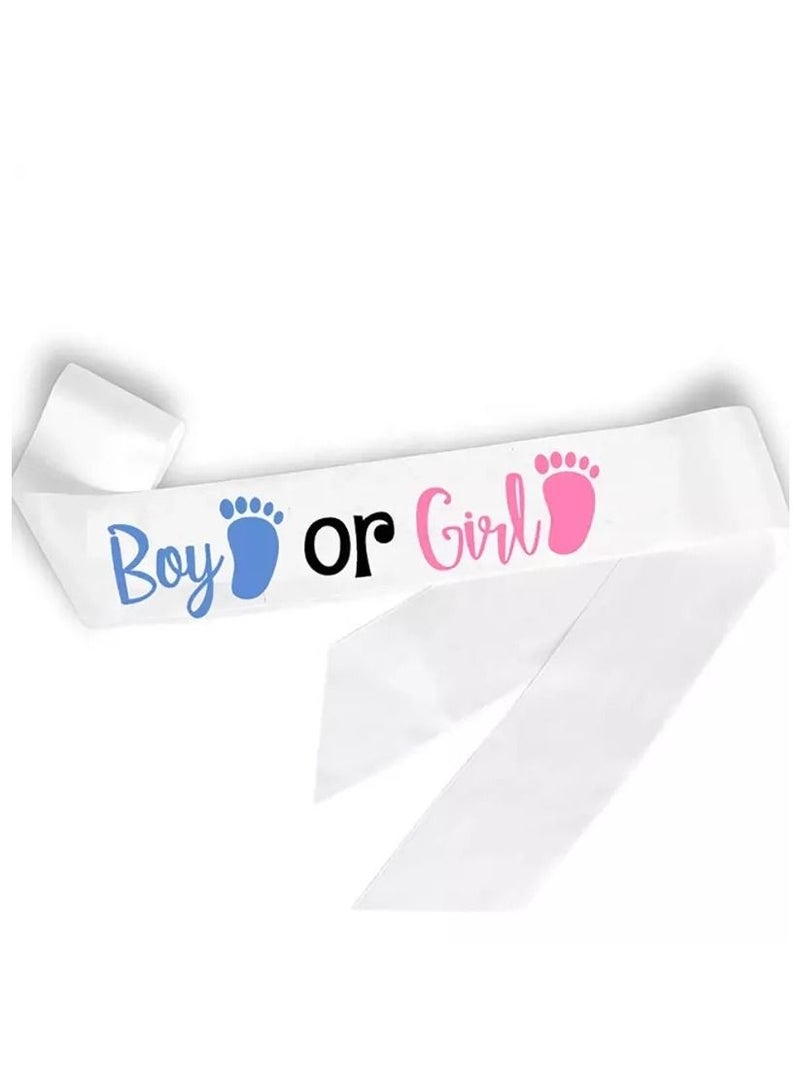 MARGOUN وشاح للأولاد أو البنات لحفلات استقبال المولود الجديد يكشف عن إكسسوارات ديكورات الحفلات - Image 3