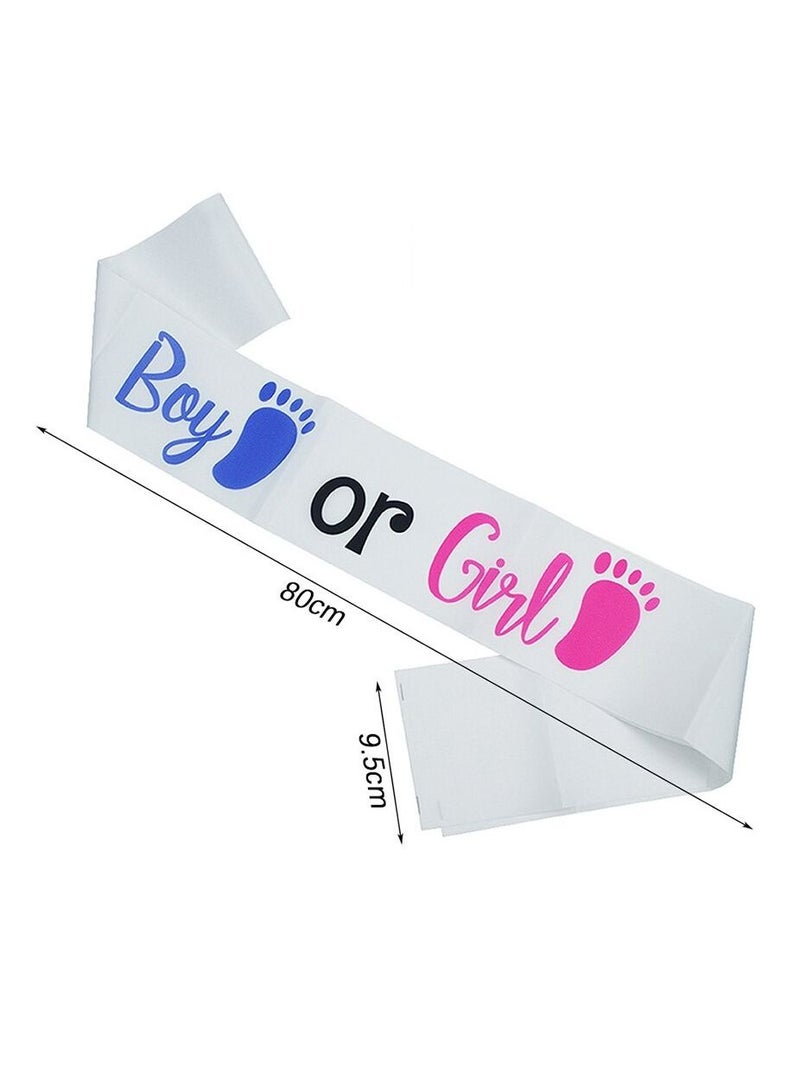 MARGOUN وشاح للأولاد أو البنات لحفلات استقبال المولود الجديد يكشف عن إكسسوارات ديكورات الحفلات - Image 5