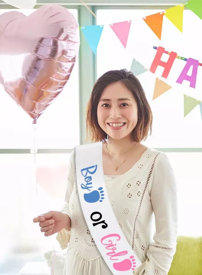 MARGOUN وشاح للأولاد أو البنات لحفلات استقبال المولود الجديد يكشف عن إكسسوارات ديكورات الحفلات - Image 2