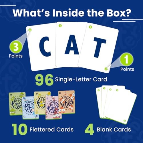 Binca Fletter Word Card Game - Fast-Paced Vocabulary Game for Kids & Family, Fun Educational and Quick Thinking Card Game, Gifts for Ages 8 and Up (2-4 Players) - Image 2