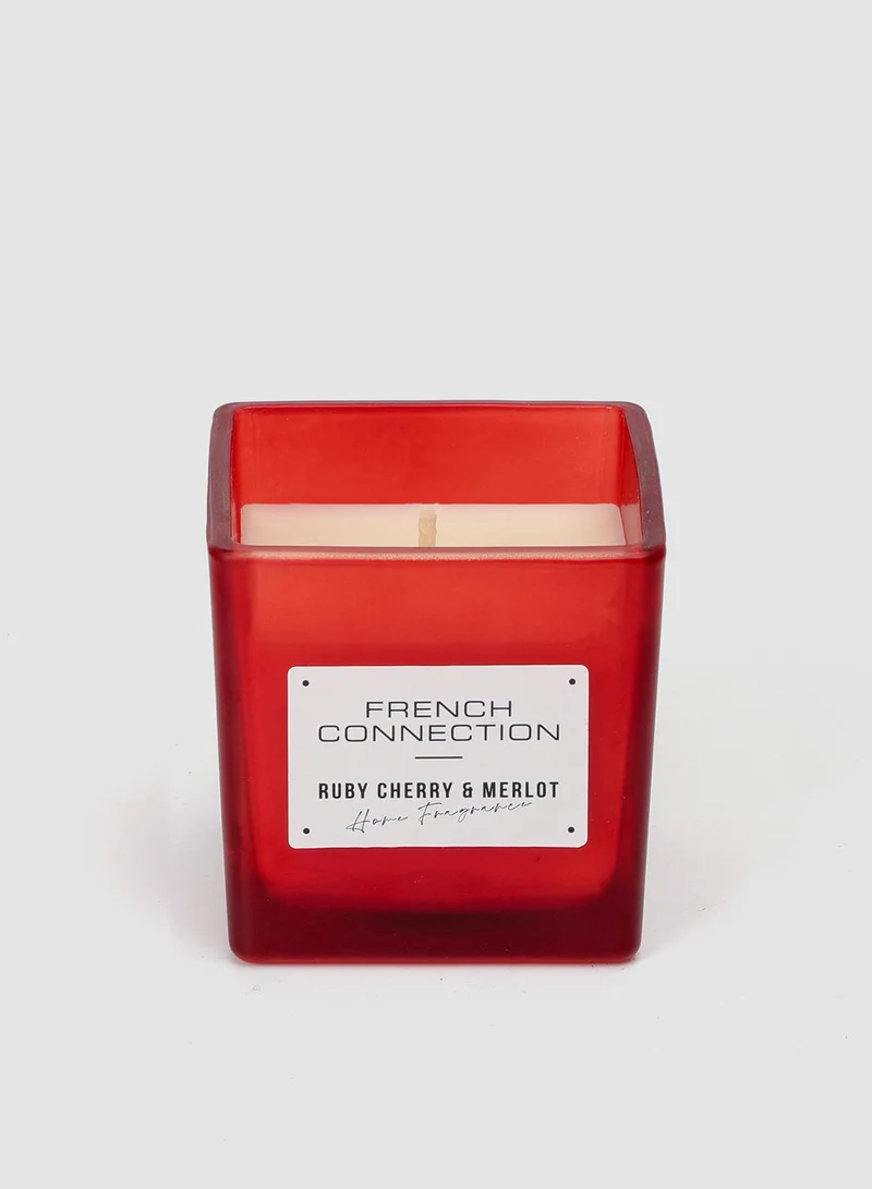 فرنش كونكشن شمعة مربعة بنكهة الكرز والميرلو  جرام