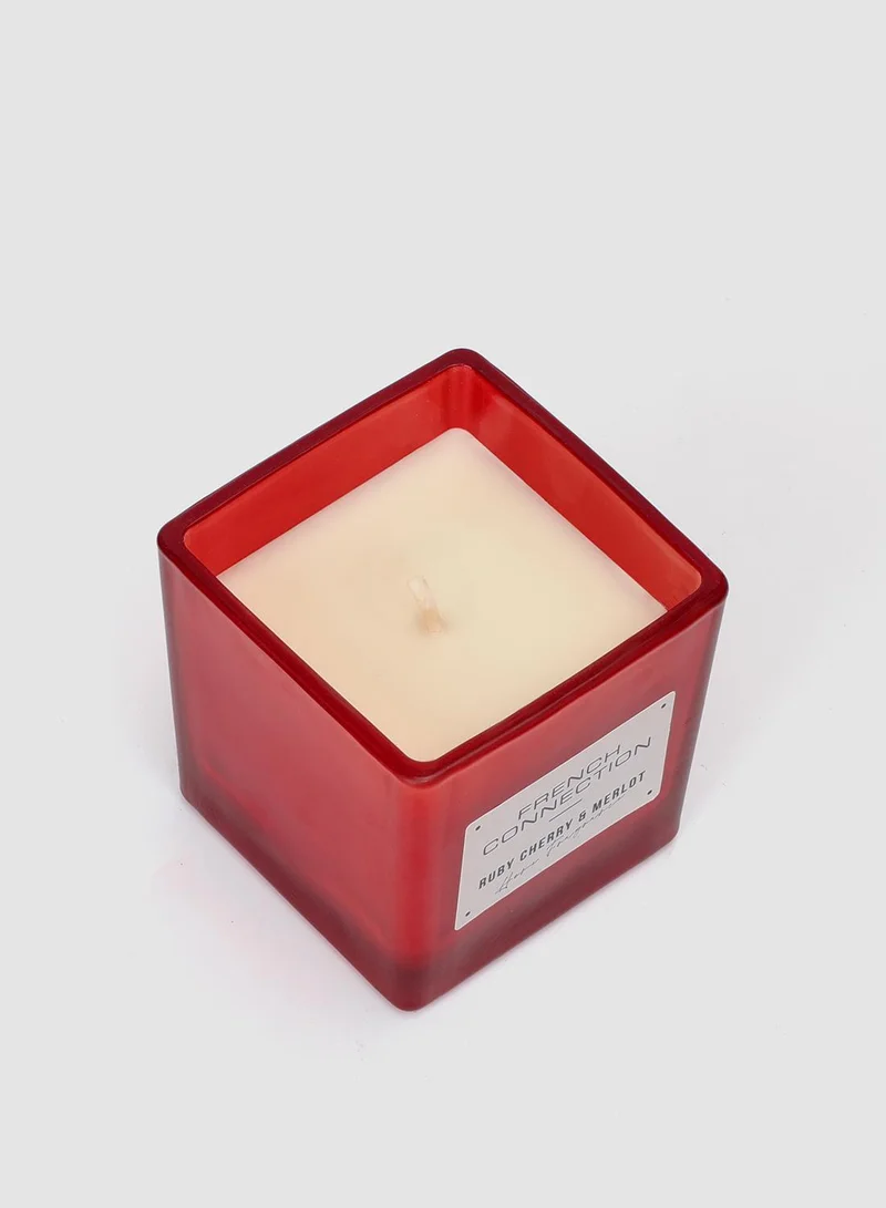 French Connection Square Range Cherry & Merlot Candle 200G