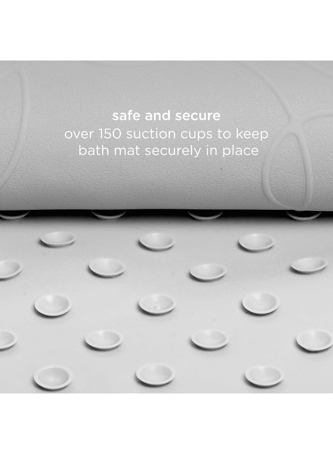 Ubbi Non-Slip Baby Bath Mat, Powerful Suction Cups, Baby Bath Tub Time Essentials, Gray - Image 5