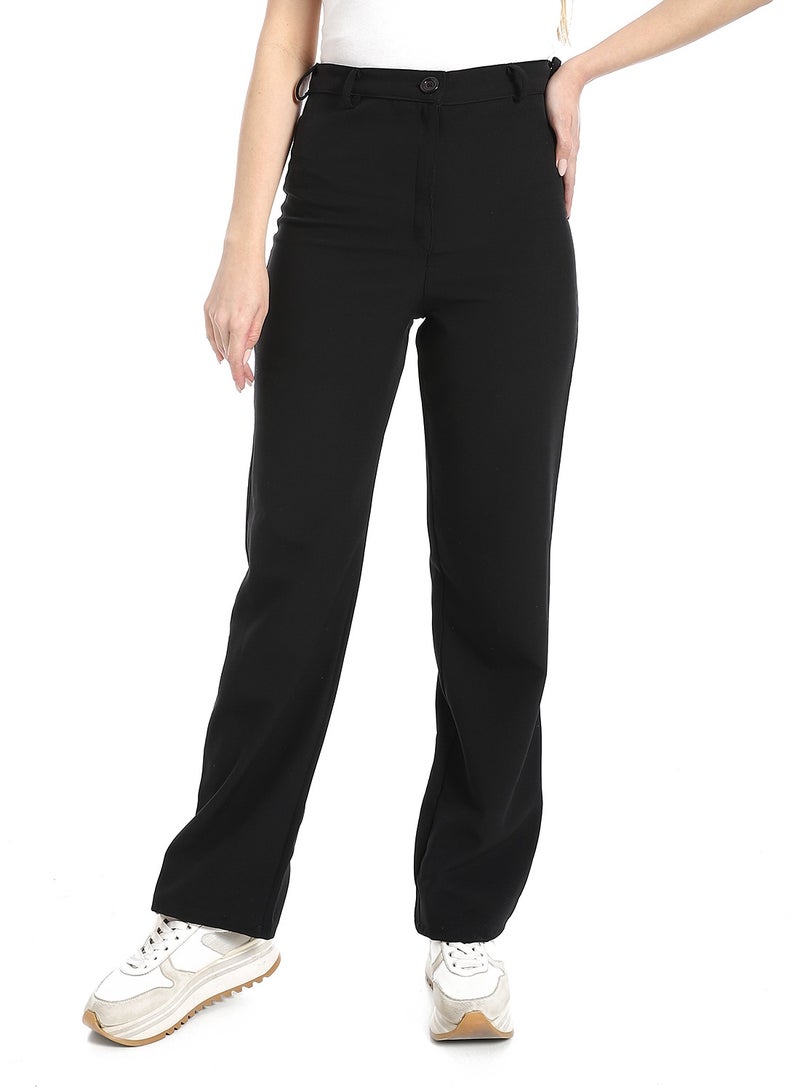 Andora High-Waist Tailored Trousers_Black - Image 1