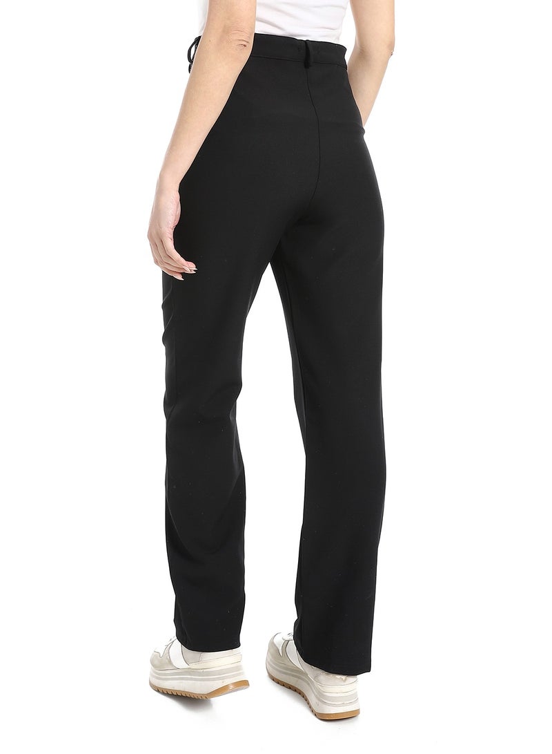 Andora High-Waist Tailored Trousers_Black - Image 3