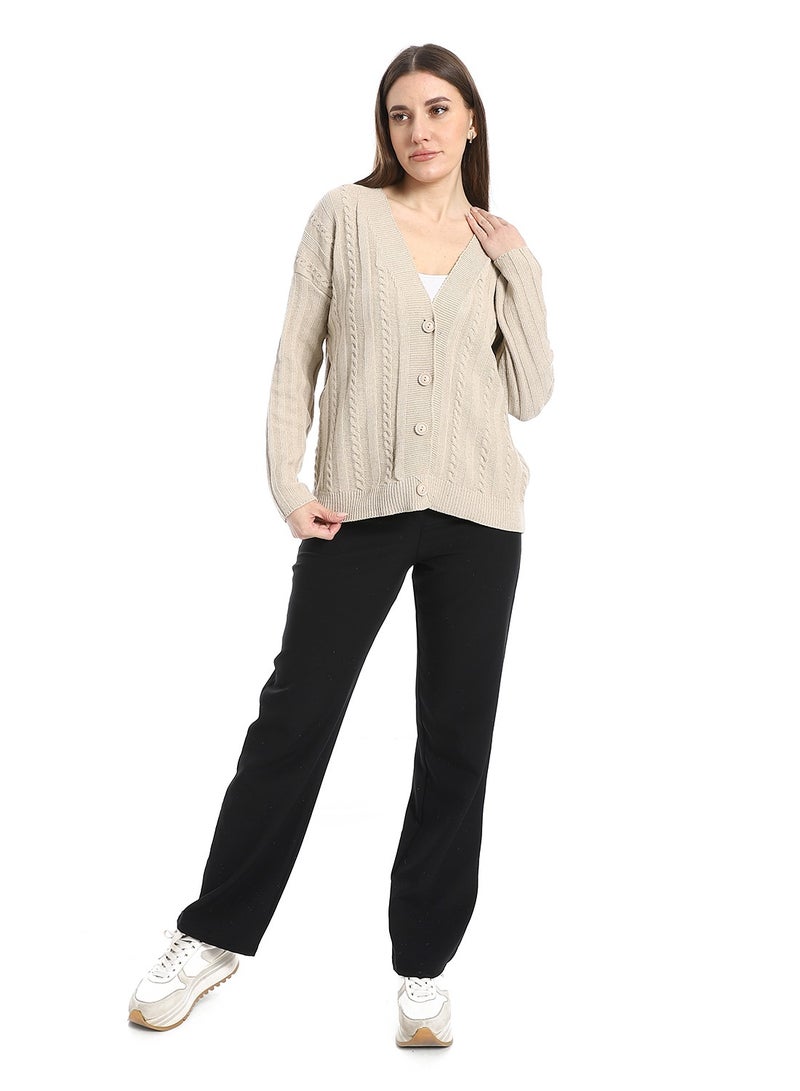 Andora High-Waist Tailored Trousers_Black - Image 5