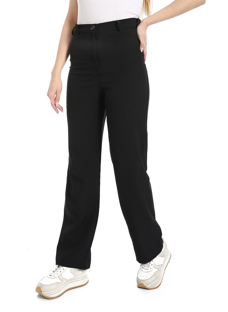 Andora High-Waist Tailored Trousers_Black - Image 2