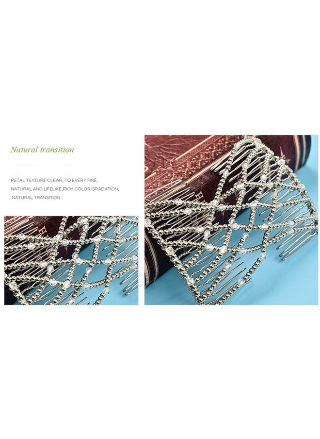 Ruihfas - 2 Pcs Magic Beading Easy Stretching Hair Combs Double Clips Hair Styling Accessories For Women Girls Hair Beauty - Image 1