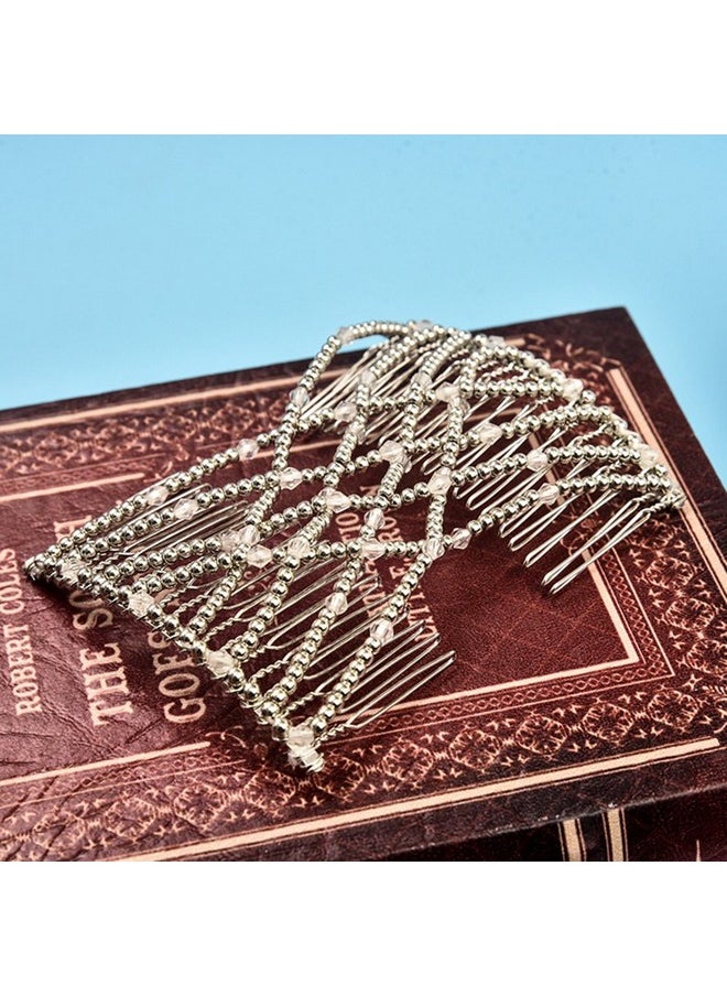 Ruihfas - 2 Pcs Magic Beading Easy Stretching Hair Combs Double Clips Hair Styling Accessories For Women Girls Hair Beauty - Image 1
