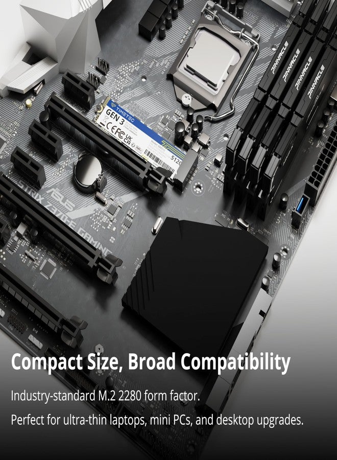 Timetec 512GB SSD NVMe PCIe Gen3x4 8Gb/s M.2 2280 3D NAND TLC 350TBW High Performance SLC Cache Read/Write Speed Up to 2,000/1,600 MB/s Internal Solid State Drive for PC Laptop and Desktop (512GB) - Image 4