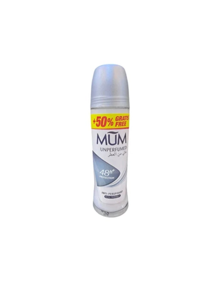 MUM Unscented Roll-On Deodorant 75ml - Image 1