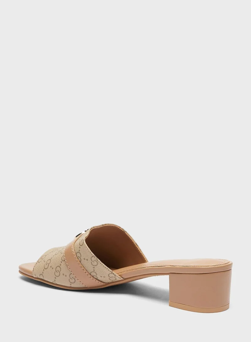 Celeste Single Strap Low Heel Sandals